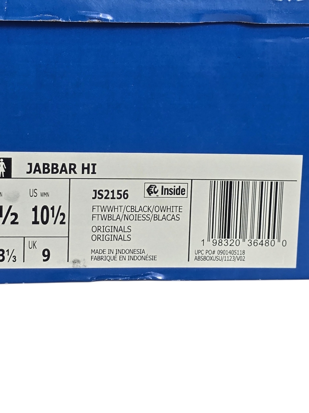 Adidas Jabbar Hi sneakers, Mens Size 9.5 JS2156, in white, black and off white - Picture 13 of 16